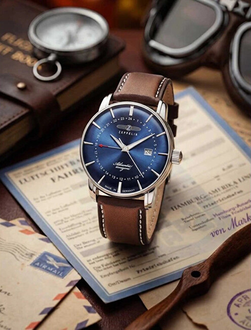 Zeppelin Atlantic Quartz GMT 8442-3