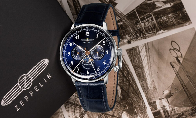 Zeppelin LZ 129 Hindenburg Chronograph Moonphase 7036-3 analógové