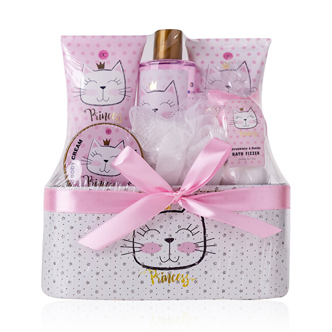 Accentra Dárková sada v třpytivém košíku Princess Kitty