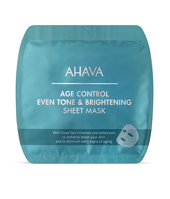 AHAVA Age Control Even Tone & Brightening Sheet Mask 17ml Purvo kaukė veidui thumbnail 2