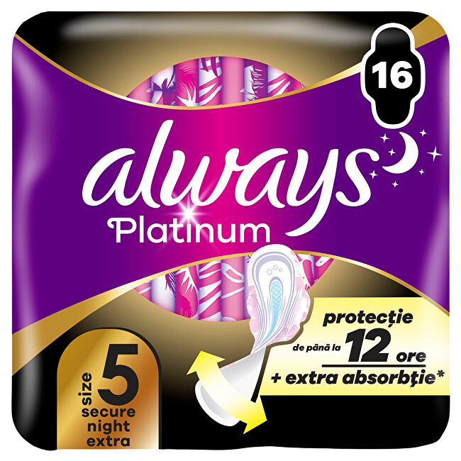 Platinum Secure Night Extra sanitary napkins 16 pcs