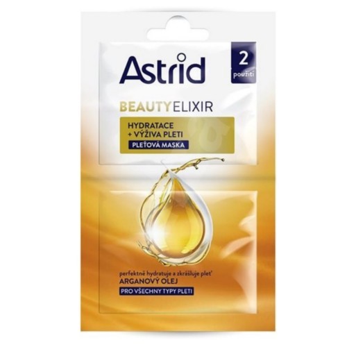 Astrid Hydratační a vyživující pleťová maska Beauty Elixir 2 x 8 ml