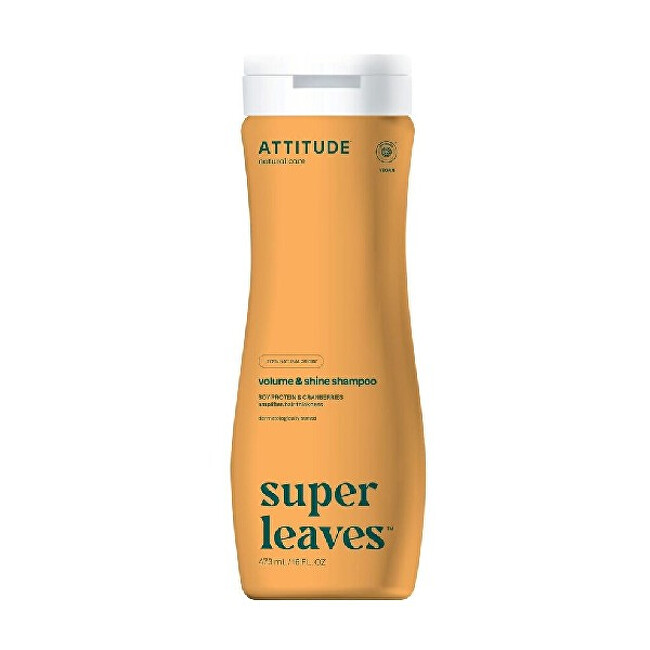 Natural shampoo for shine and volume of fine hair Super Leaves (Volume &amp; Shine Shampoo) 473 ml