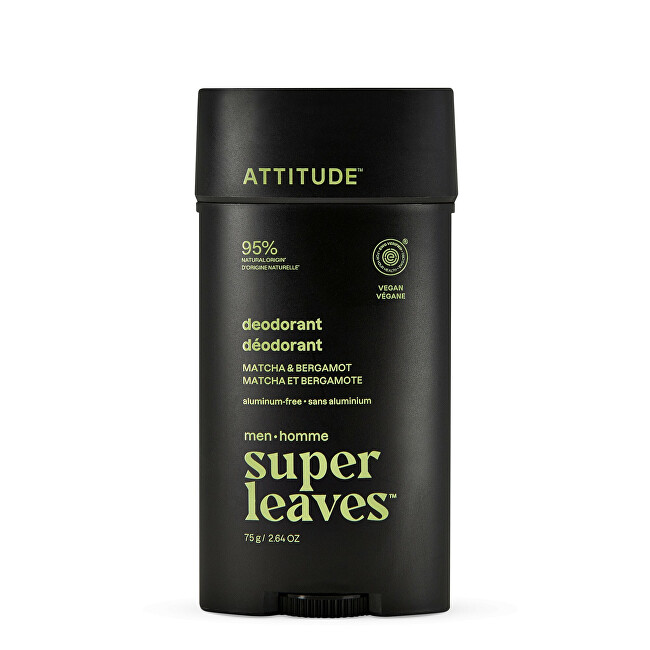 Natural men´s deodorant Super Leaves Matcha &amp; Bergamot (Deodorant) 75 g