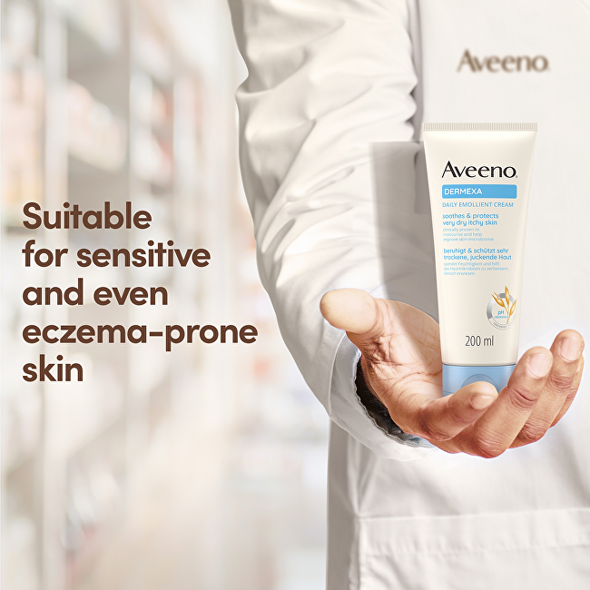 Emolienční tělový krém bez parfemace Dermexa (Daily Emollient Cream) 200 ml