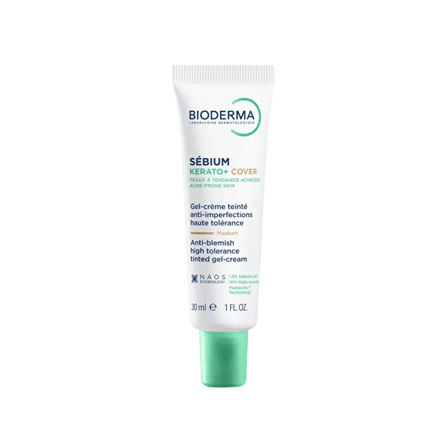 Bioderma Tónovací krém proti nedokonalostem Sébium Kerato+ Cover 30 ml Matující, Pro hydrataci