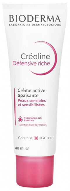 Bioderma Zklidňující pleťový krém Créaline Defensive Rich (Soothing Active Cream) 40 ml <p>AQUA/WATER/EAU, GLYCERIN, DICAPRYLYL ETHER, GLYCOL PALMITATE, BUTYLENE GLYCOL, CETYL PALMITATE, GLYCERYL STEARATE CITRATE, SQUALANE, SUCROSE STEARATE, TRIDECYL TRIM