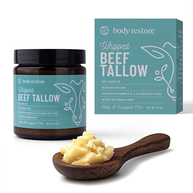 Body Restore Telový krém Eukalyptus a Mäta Whipped Beef Tallow 71 g