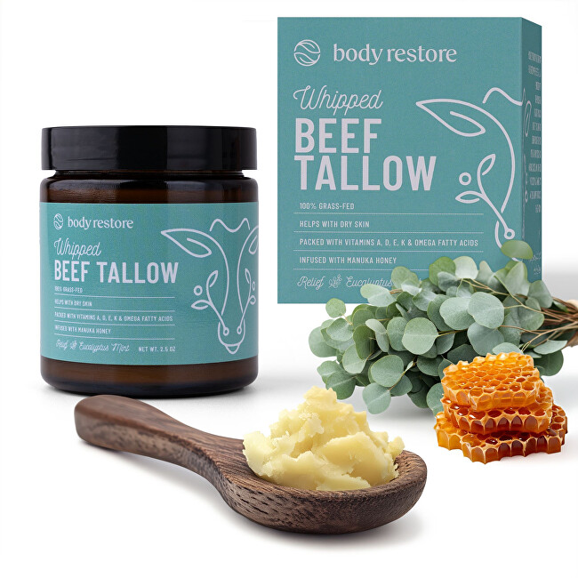 Body Restore Telový krém Eukalyptus a Mäta Whipped Beef Tallow 71 g