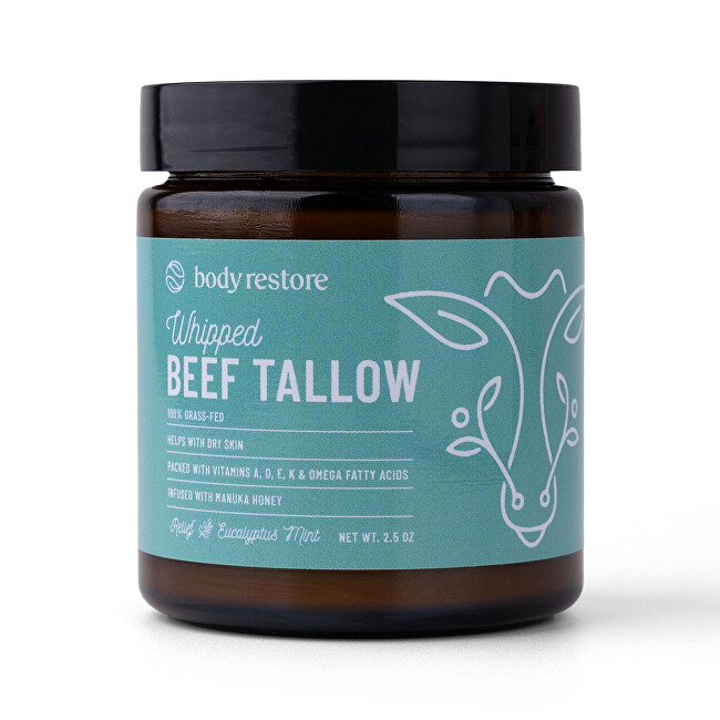 Body Restore Telový krém Eukalyptus a Mäta Whipped Beef Tallow 71 g