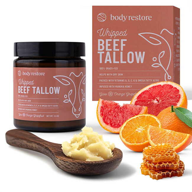 Body Restore Telový krém Pomaranč a Grep Whipped Beef Tallow 71 g