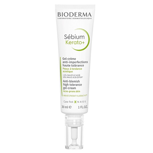Gelový krém proti nedokonalostem pleti Sébium Kerato+ (Anti-Blemish High Tolerance Gel-Cream) 30 ml