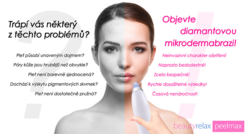 Kosmetický přístroj na abrazi pleti Peelmax