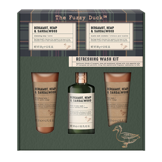 Baylis & Harding Dárková sada péče o tělo Bergamot, Hemp & Sandalwood 5 ks