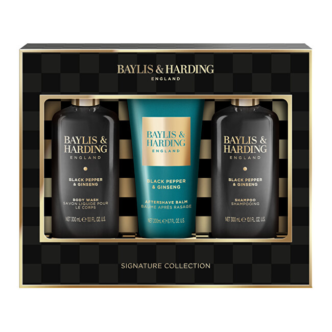 Baylis & Harding Dárková sada péče o tělo Black Pepper & Ginseng 3 ks