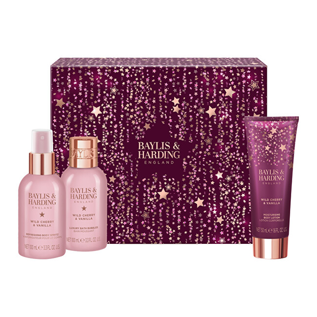 Baylis & Harding Dárková sada péče o tělo Wild Cherry & Vanilla 3 ks