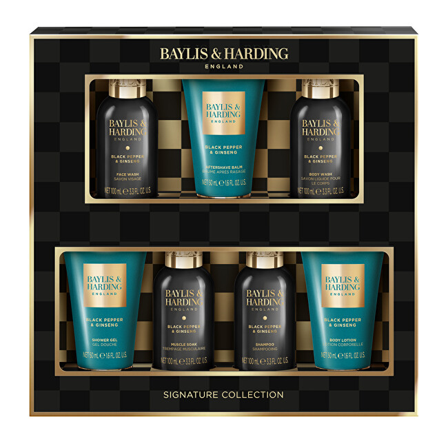 Baylis & Harding Dárková sada tělové péče Black Pepper & Ginseng 7 ks