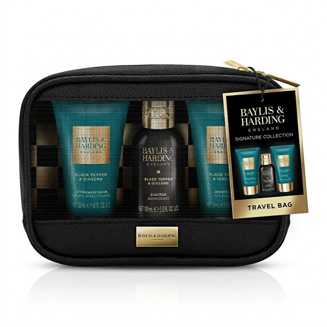 Baylis & Harding Dárková sada v taštičce Black Pepper & Ginseng 3 ks