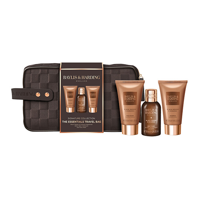 Baylis & Harding Dárková sada koupelové péče Černý pepř & Ženšen 3 ks