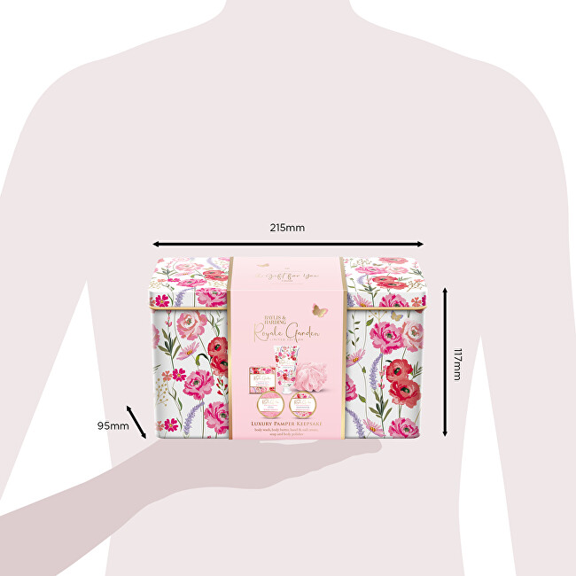 Baylis & Harding Dárková sada péče o tělo v plechové dóze Royale Garden 5 ks
