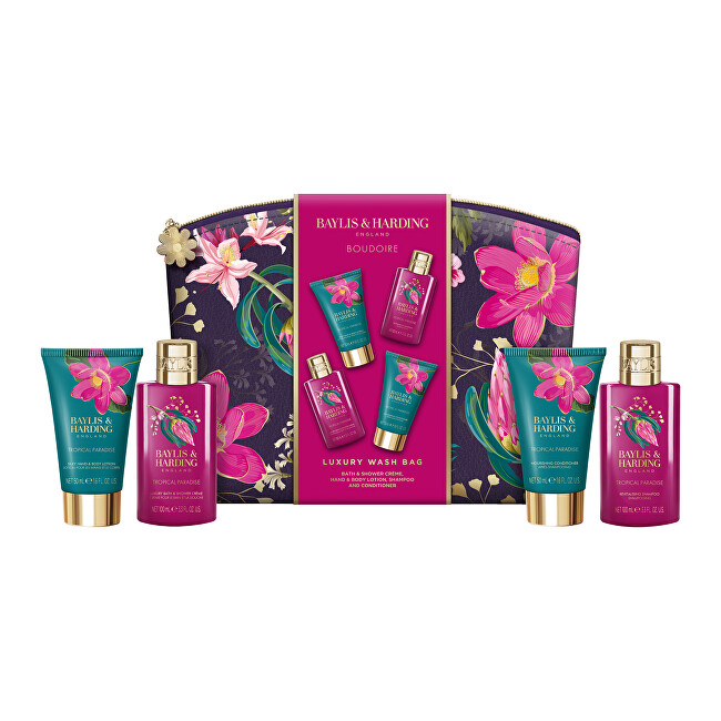 Baylis & Harding Dárková sada v taštičce Boudoire Tropical Paradise 4 ks