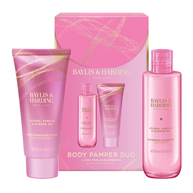 Baylis & Harding Dárková sada duo produktů Jojoba, Vanilla & Almond Oil 2 ks