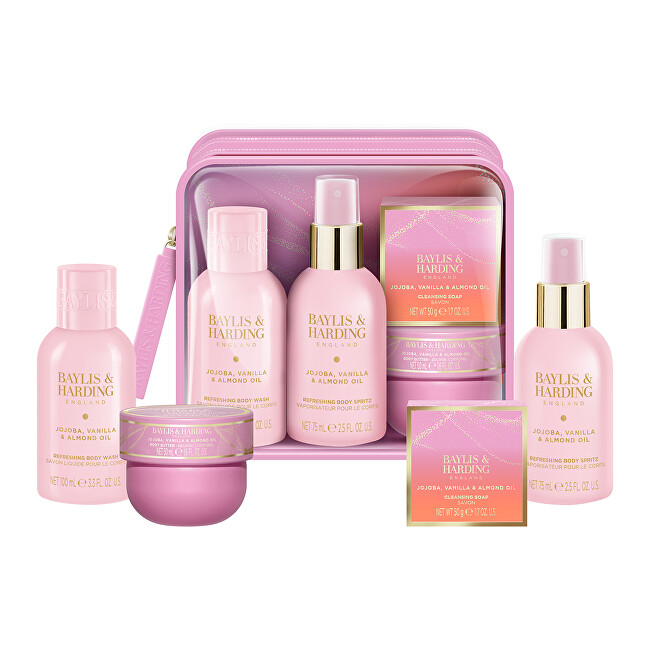 Dárková sada Jojoba, Vanilka & Mandlový olej Gift Set 4 ks