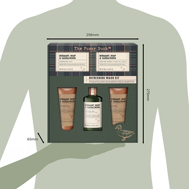 Baylis & Harding Dárková sada péče o tělo Bergamot, Hemp & Sandalwood 5 ks
