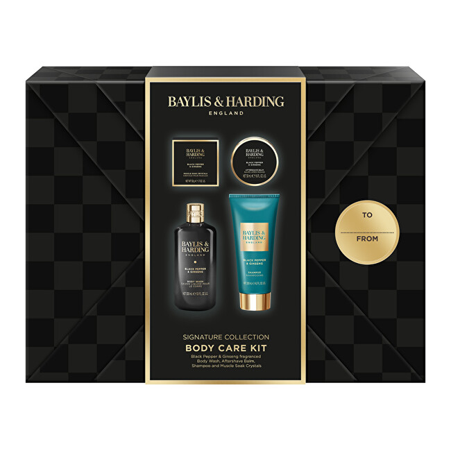 Baylis & Harding Dárková sada péče o tělo Black Pepper & Ginseng 4 ks