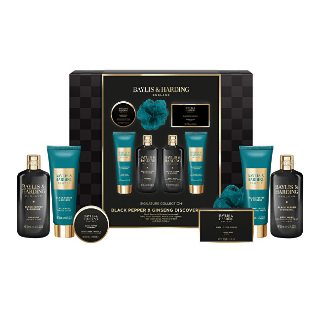 Baylis & Harding Dárková sada péče o tělo Black Pepper & Ginseng 7 ks