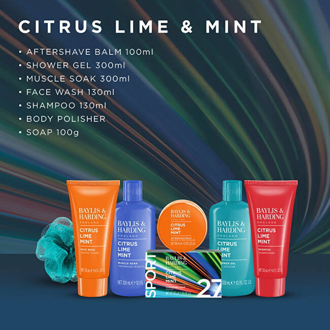 Baylis & Harding Dárková sada péče o tělo Citrus, Lime & Mint 7 ks