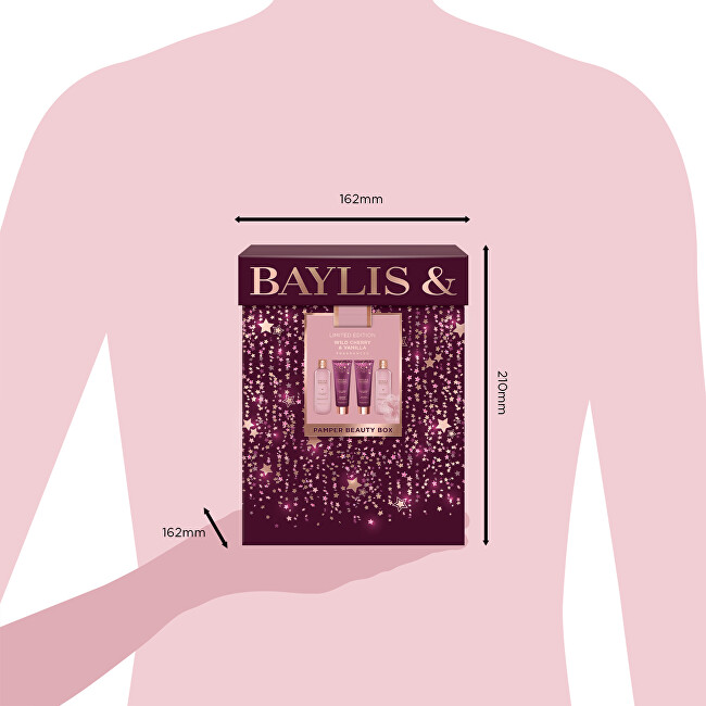 Baylis & Harding Dárková sada péče o tělo v krabičce Wild Cherry & Vanilla 5 ks