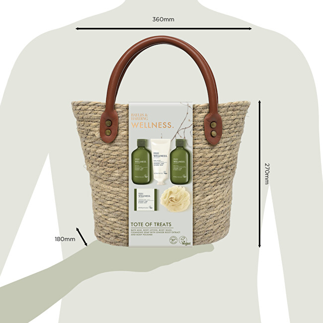 Baylis & Harding Dárková sada péče o tělo v tašce Ginger, Lime & Basil 5 ks