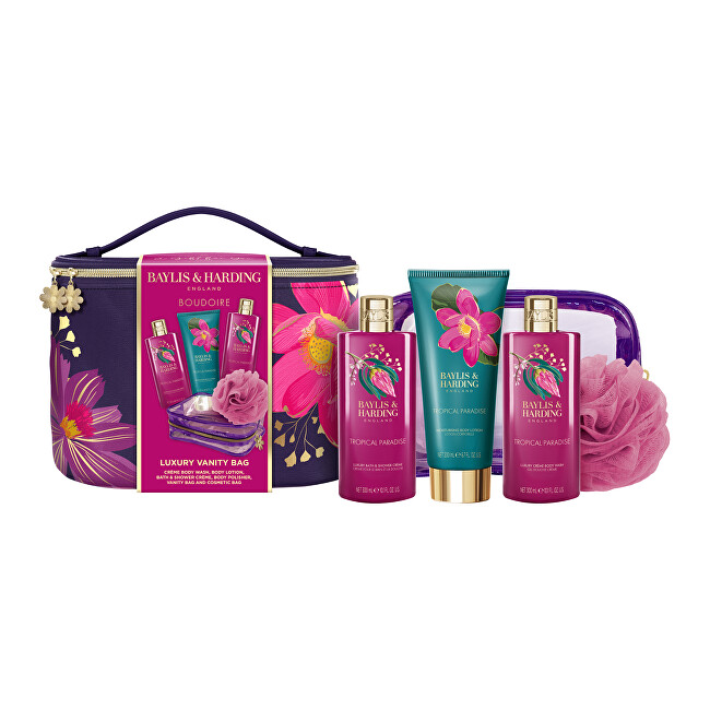 Baylis & Harding Dárková sada v taštičce Boudoire Tropical Paradise 5 ks