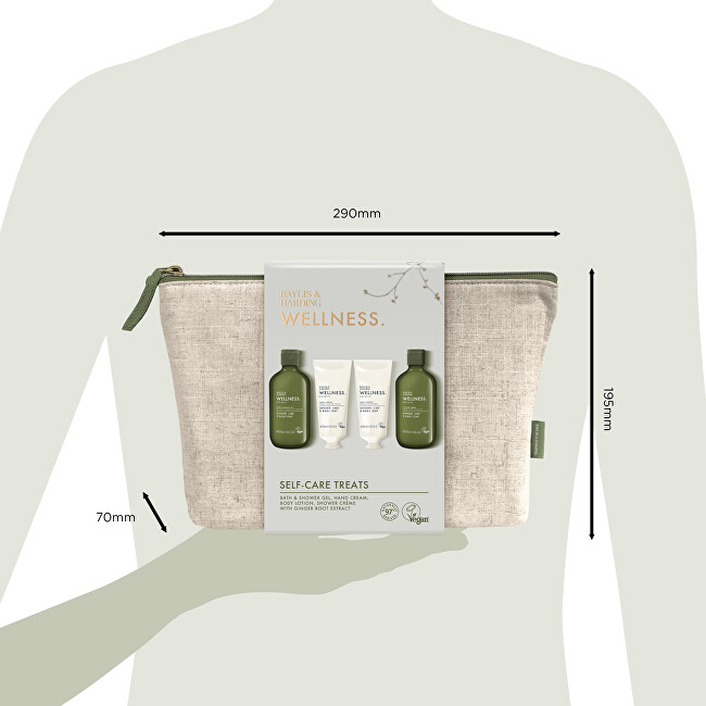 Baylis & Harding Dárková sada péče o tělo v taštičce Ginger, Lime & Basil 4 ks
