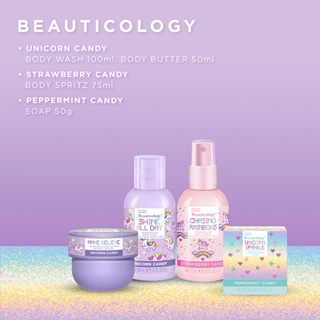 Baylis & Harding Dárková sada péče o tělo v taštičce Unicorn 4 ks