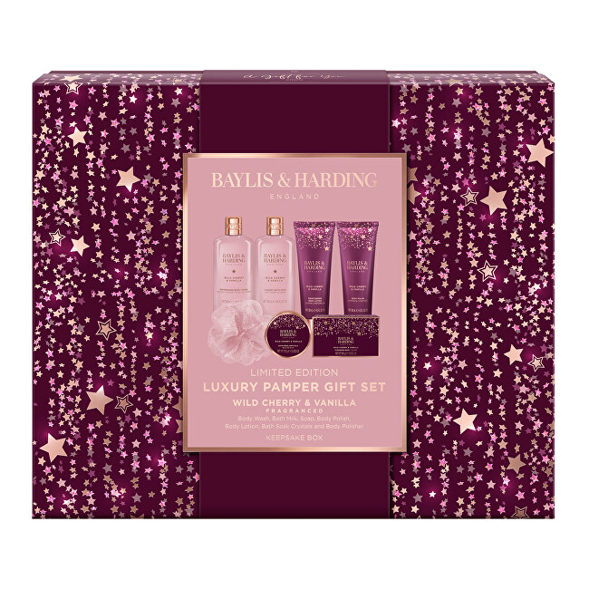 Baylis & Harding Dárková sada péče o tělo Wild Cherry & Vanilla 7 ks