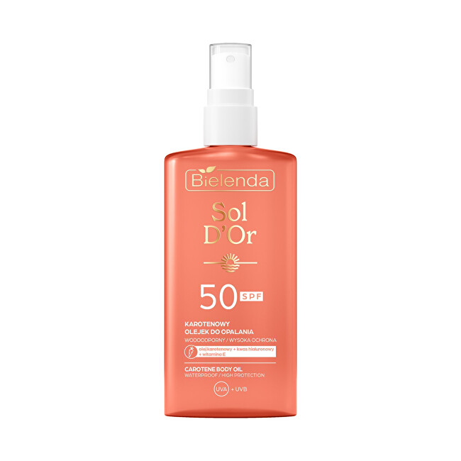 Bielenda Opalovací tělový olej SPF 50 Carotene Body Oil 150 ml