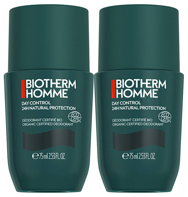Biotherm Sada kuličkových deodorantů Homme Day Control Natural Protect