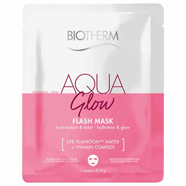 Biotherm Hydratační a rozjasňující pleťová maska Aqua Glow (Super Mask) 35 ml