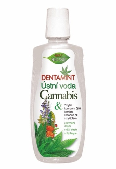 Bione Cosmetics Dentamint ústní voda Cannabis 500 ml