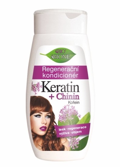 Bione Cosmetics Regenerační kondicionér Keratin + Chinin 260 ml