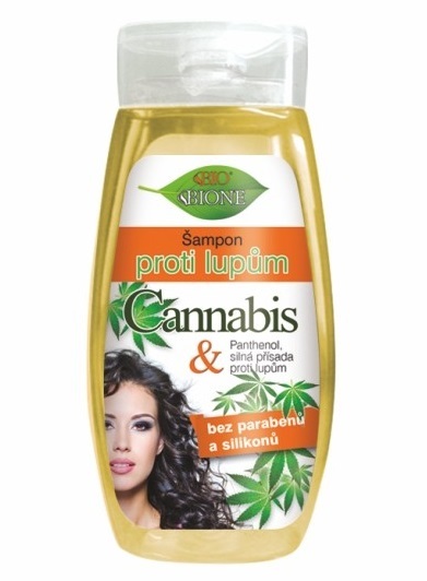 Bione Cosmetics Šampon proti lupům Cannabis pro ženy 260 ml