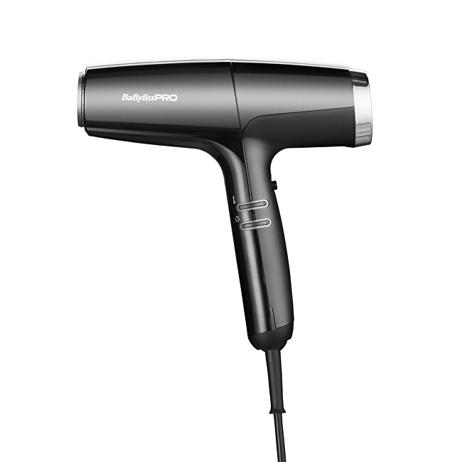 BaByliss PRO Profesionální vysokorychlostní fén na vlasy Falco Black & Silver BAB8550BE