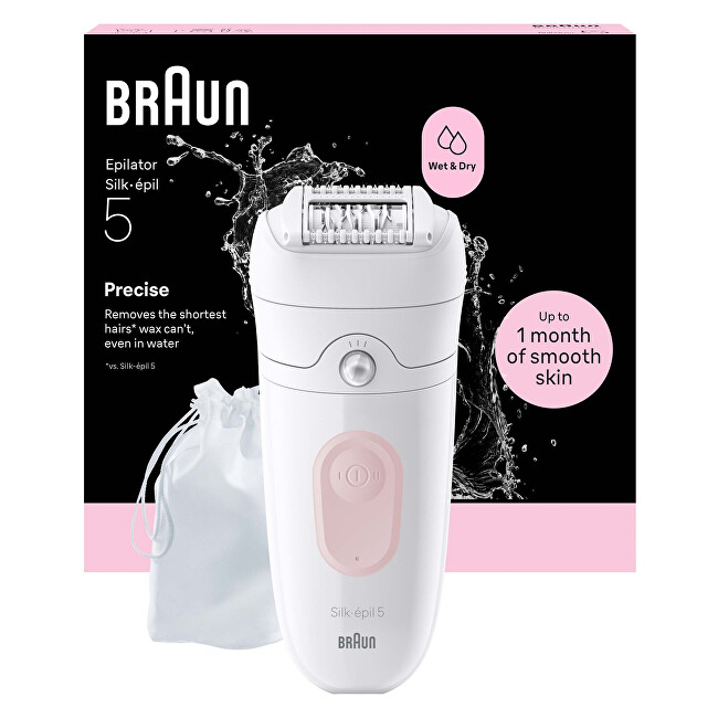 Braun Epilátor Silk-épil 5 Wet & Dry 5-011 Light Pink