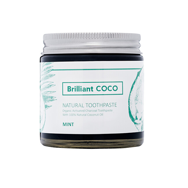 Brilliantcoco Zubní pasta ve skle Zero Waste (Natural Toothpaste) 120 ml