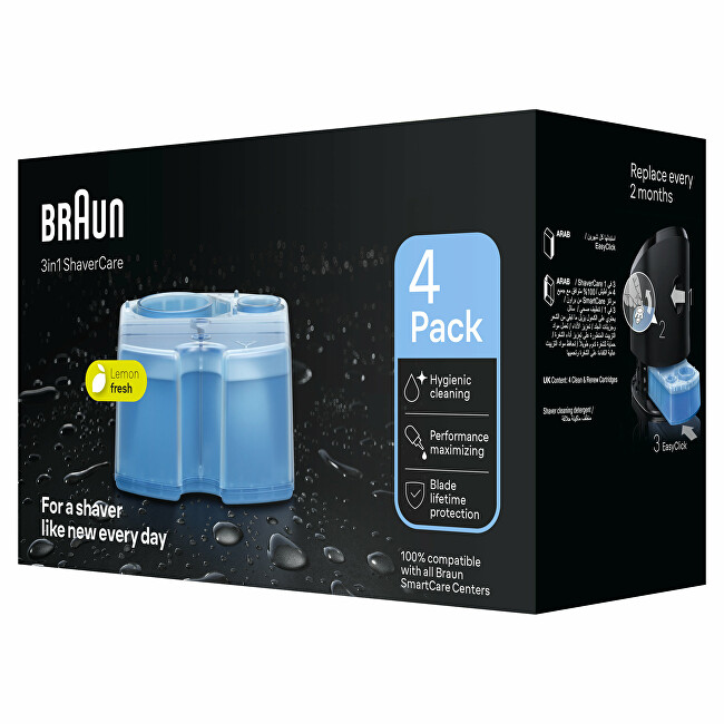 Braun Náhradní kazety pro čisticí stanice 3in1 ShaverCare 4 ks