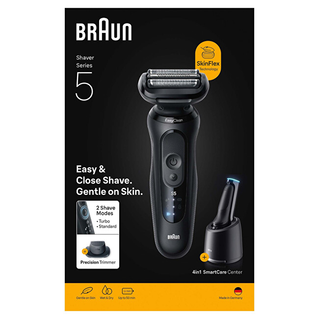 Braun Elektrický holicí strojek Series 5 + stanice SmartCare 52-N7200CC