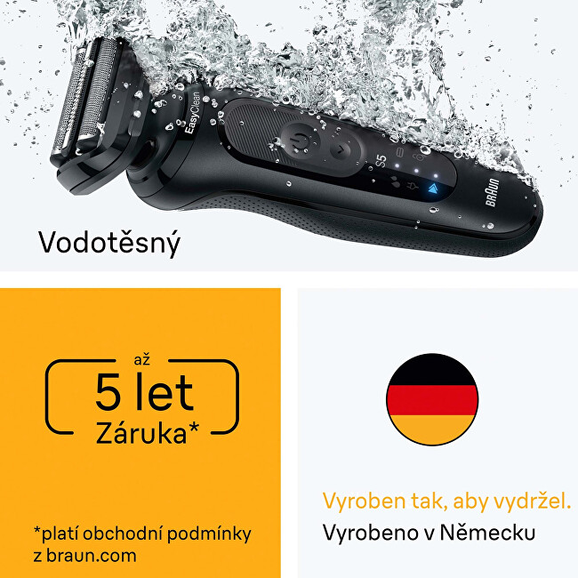 Braun Elektrický holicí strojek Series 5 + stanice SmartCare 52-N7200CC