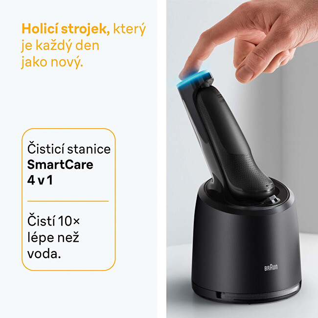 Braun Elektrický holicí strojek Series 5 + stanice SmartCare 52-N7200CC